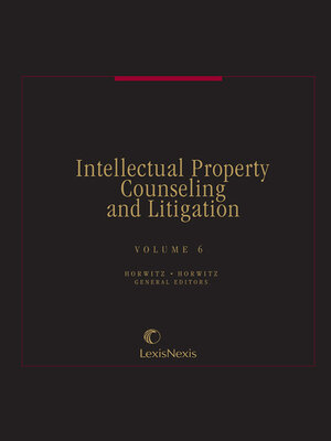 cover image of Intellectual Property Counseling and Litigation